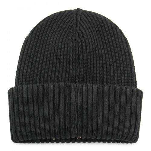 BLACK WOOL BEANIE 2