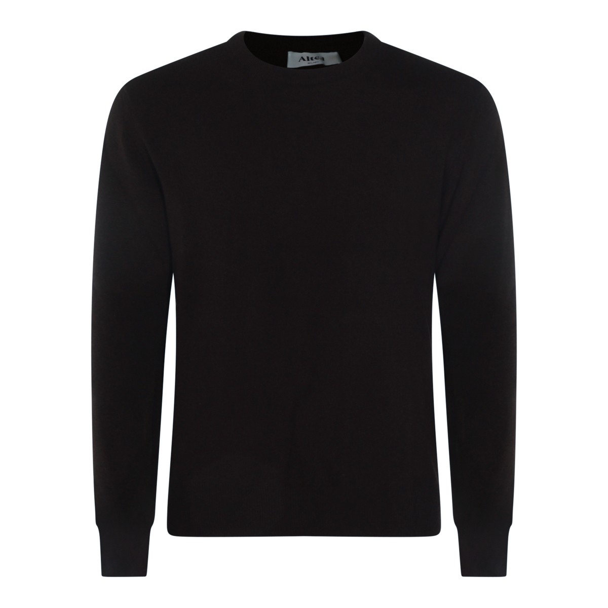 DARK BROWN WOOL KNITWEAR