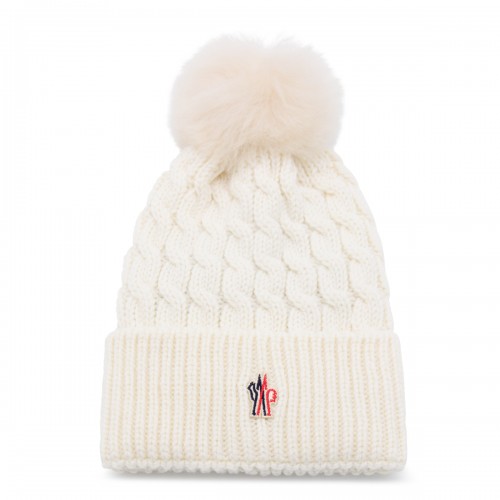 WHITE WOOL HAT