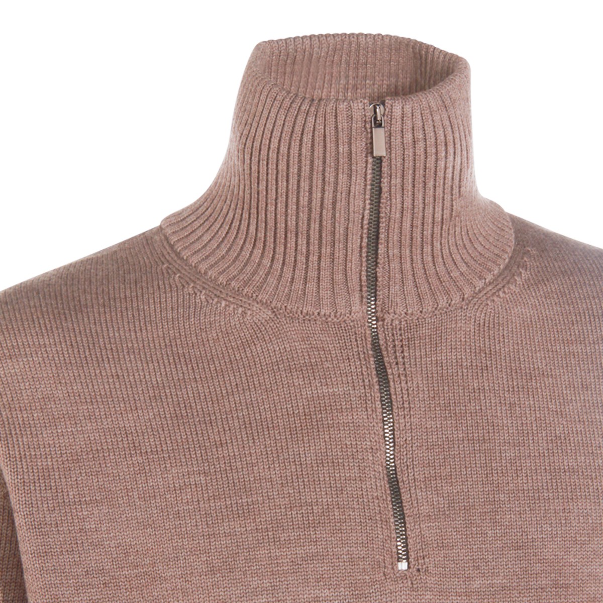 BEIGE WOOL KNITWEAR