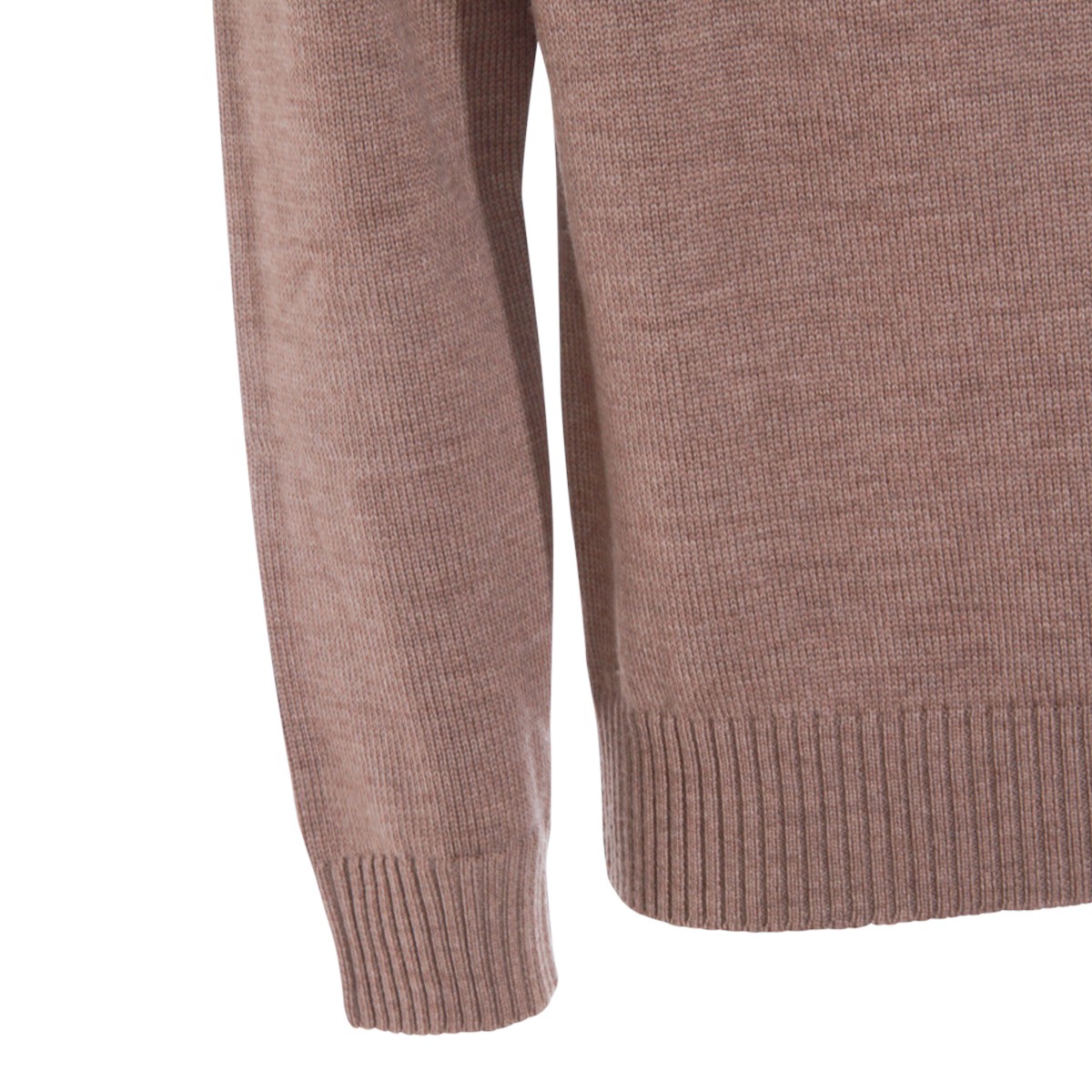 BEIGE WOOL KNITWEAR