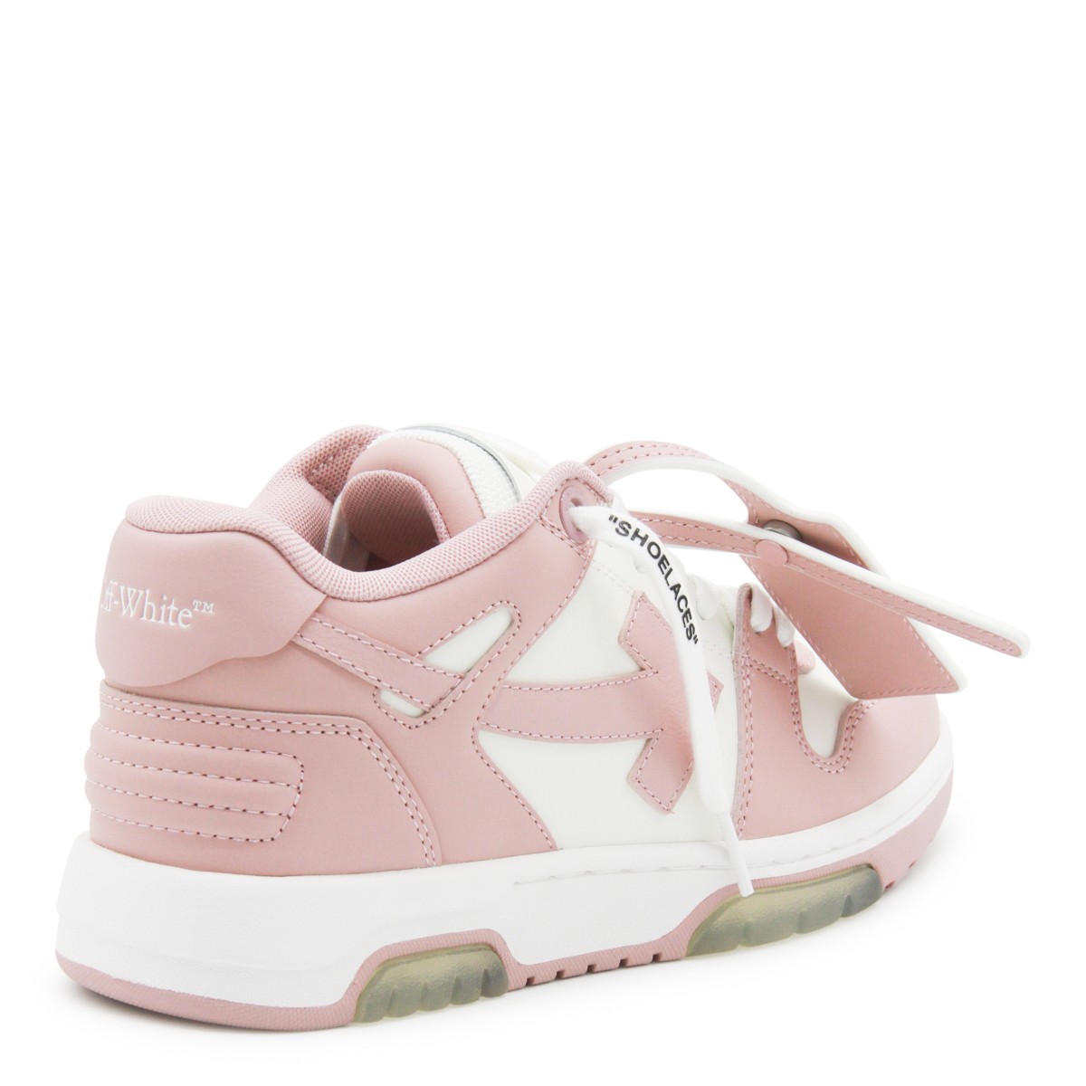 WHITE AND PINK OUT OF OFFICE SNEAKERS WHITE AND PINK OUT OF OFFICE SNEAKERS