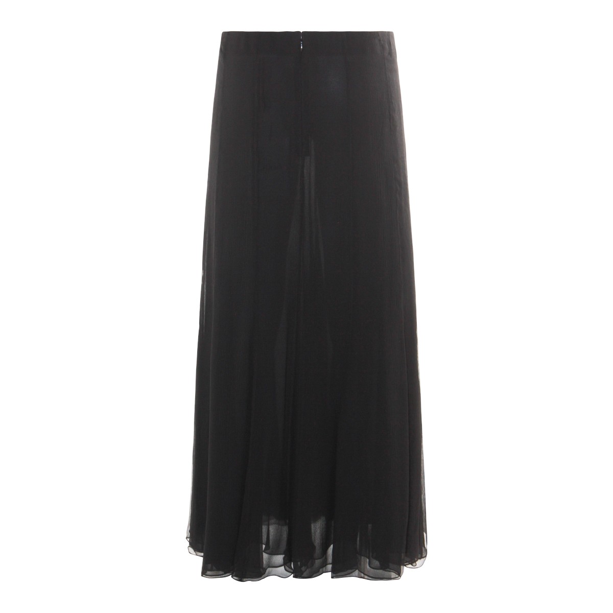 BLACK SILK SKIRT