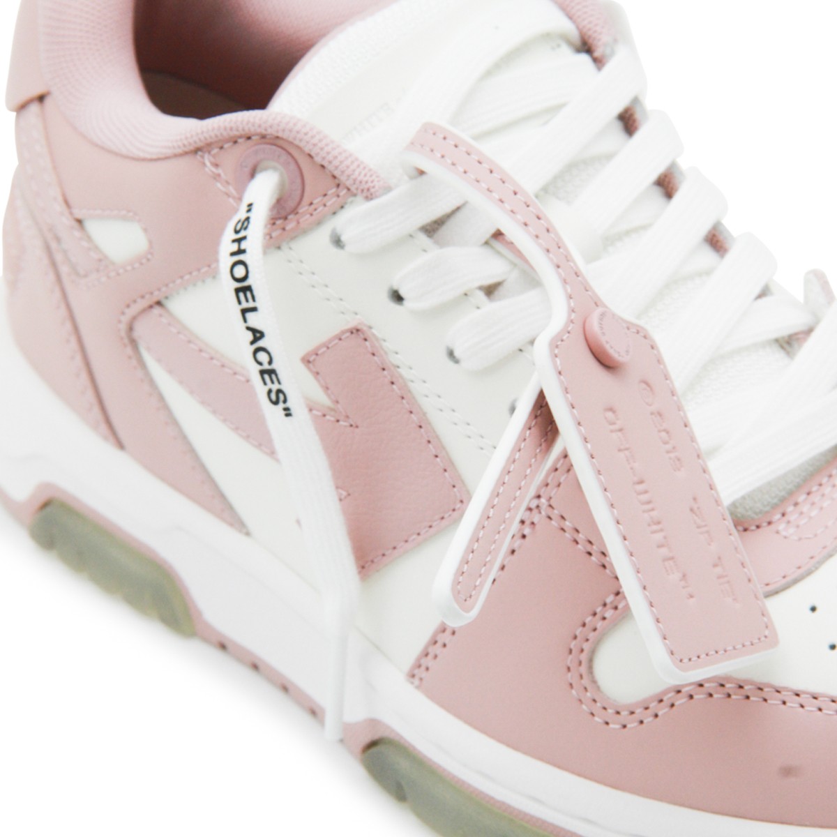WHITE AND PINK OUT OF OFFICE SNEAKERS WHITE AND PINK OUT OF OFFICE SNEAKERS