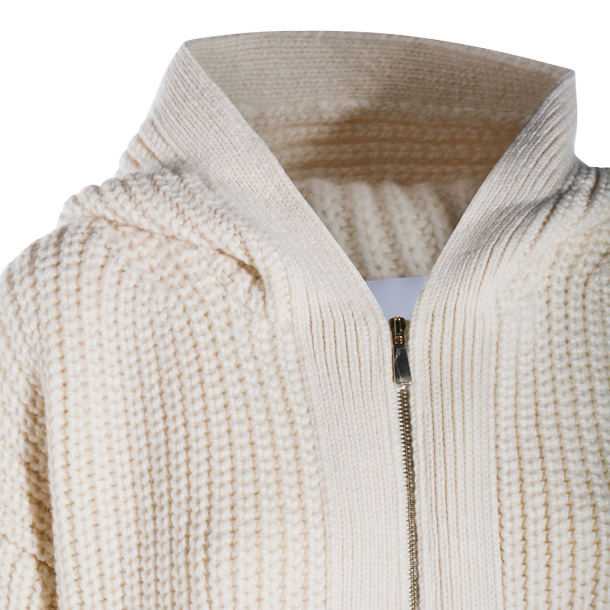 WHITE CASHMERE KNITWEAR