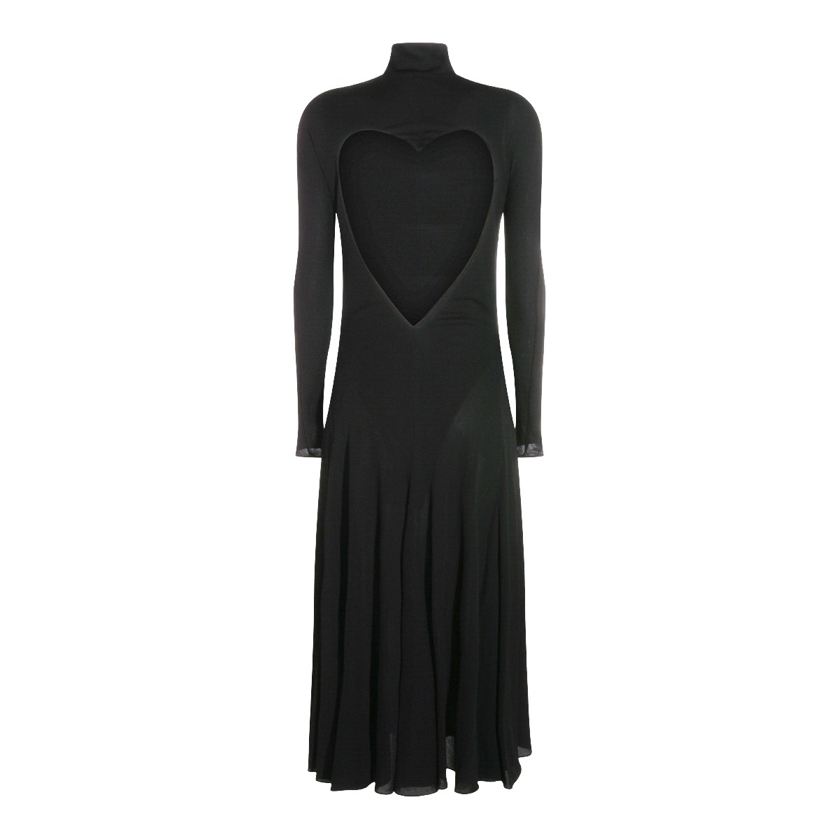 BLACK VISCOSE DRESS