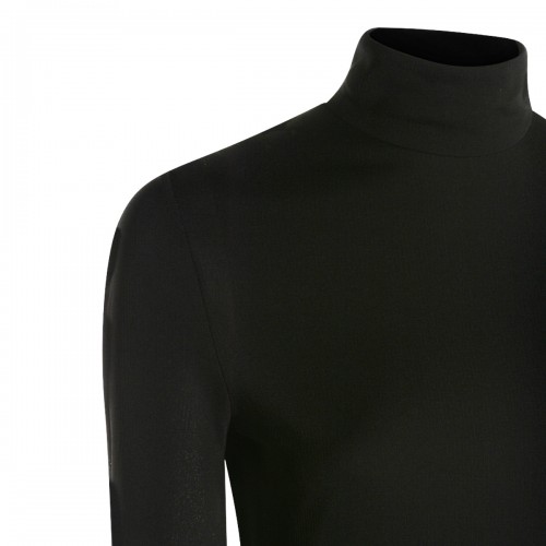 BLACK VISCOSE DRESS