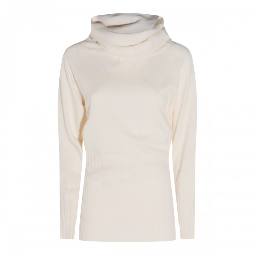 WHITE CASHMERE KNITWEAR
