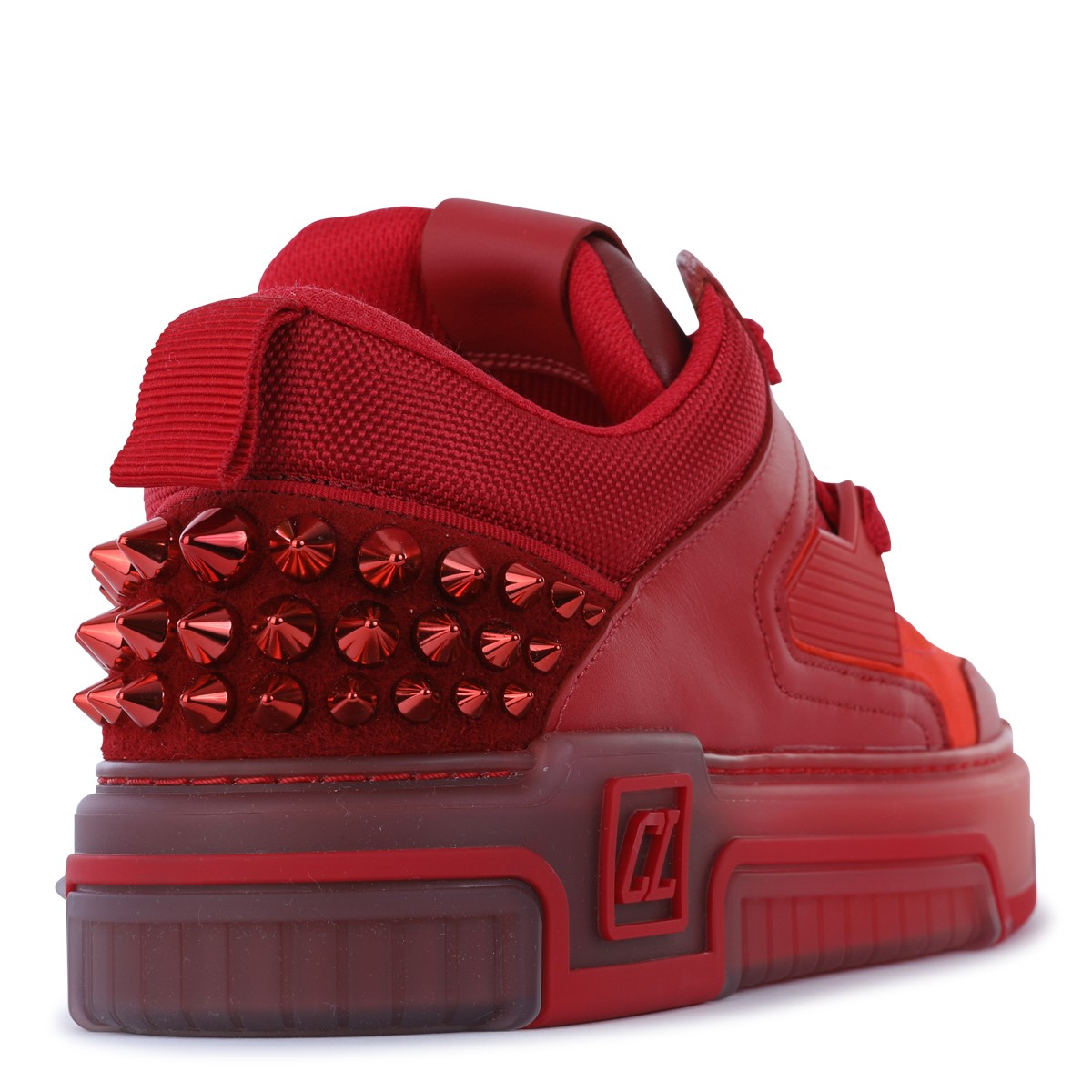 RED LEATHER ASTROLOUBI SNEAKERS