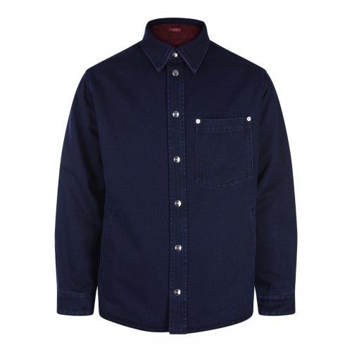 NAVY COTTON CASUAL JACKET