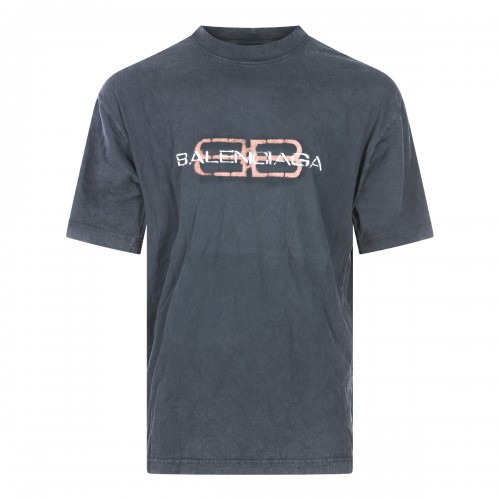 BLACK COTTON T-SHIRT