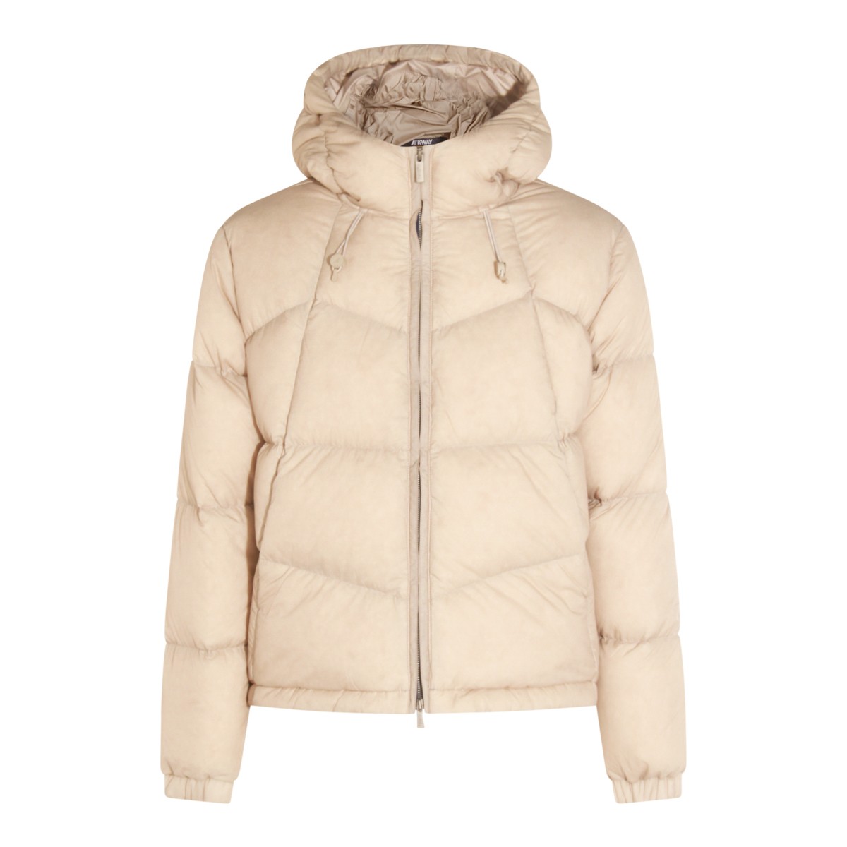BEIGE QUILL THERMO LIGHT RIPSTOP DOWN JACKET