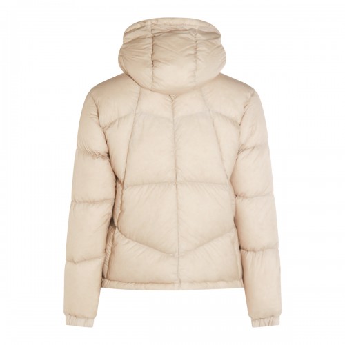BEIGE QUILL THERMO LIGHT RIPSTOP DOWN JACKET