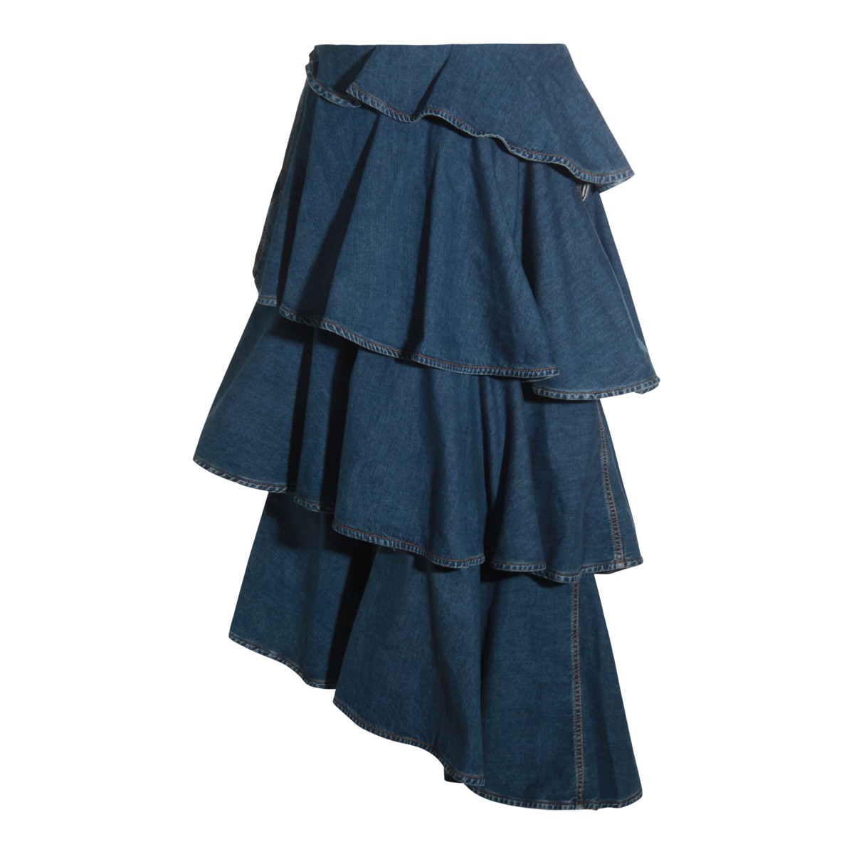 BLUE COTTON SKIRT