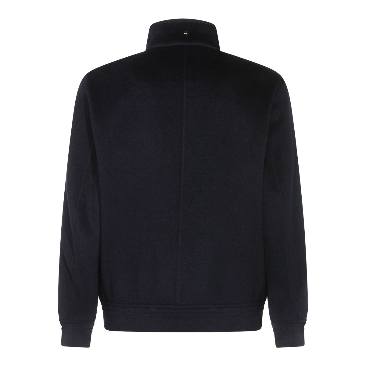 DARK BLUE CASHMERE CASUAL JACKET