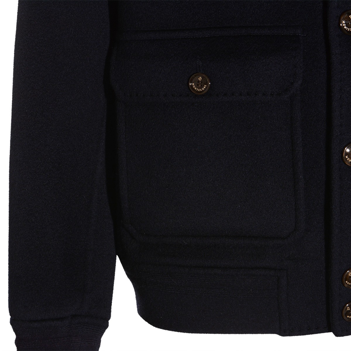 DARK BLUE CASHMERE CASUAL JACKET