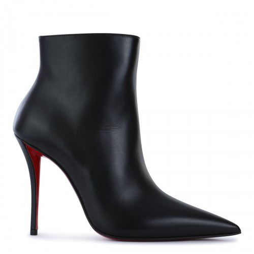 BLACK LEATHER MISS Z BOOTS