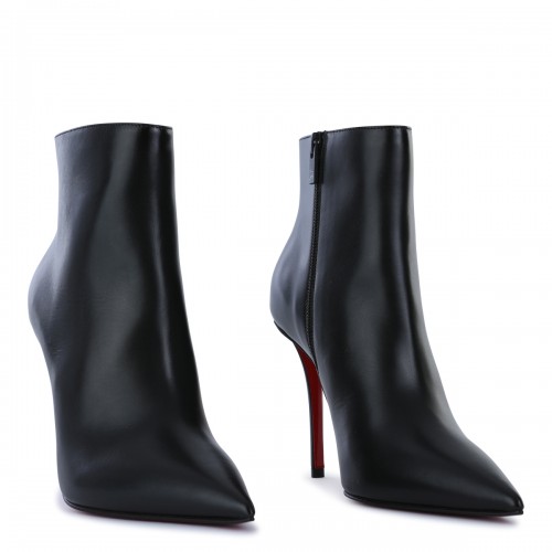 BLACK LEATHER MISS Z BOOTS