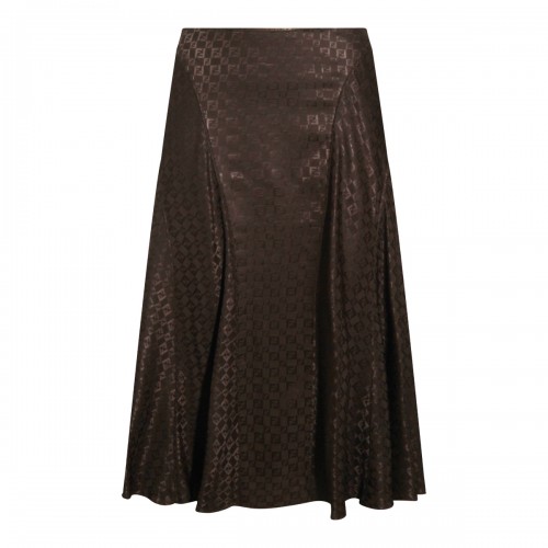 BROWN COTTON SKIRT