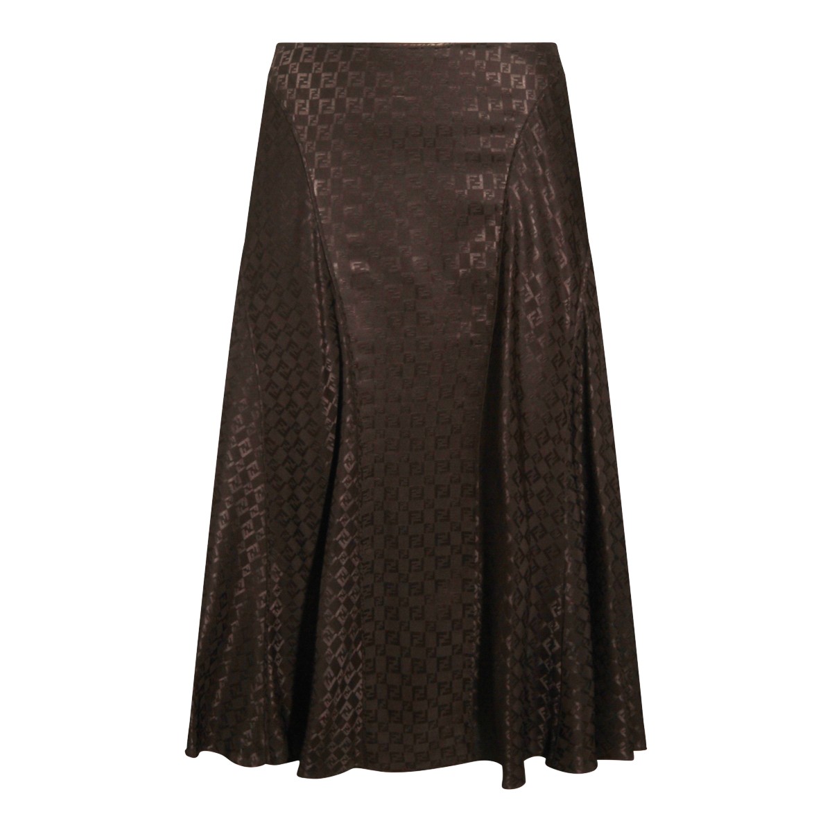BROWN COTTON SKIRT