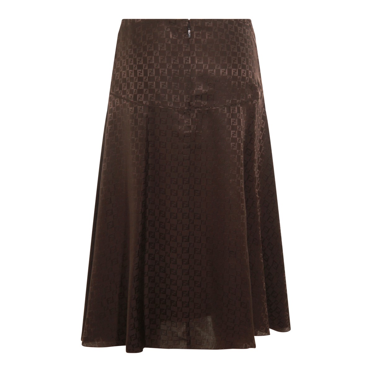 BROWN COTTON SKIRT