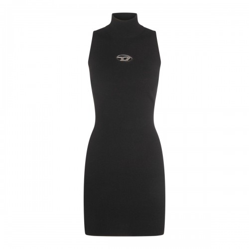 BLACK VISCOSE M-ONERVAX DRESS
