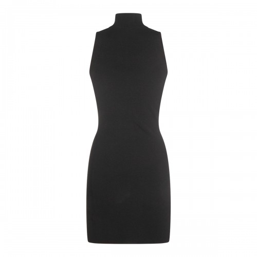 BLACK VISCOSE M-ONERVAX DRESS