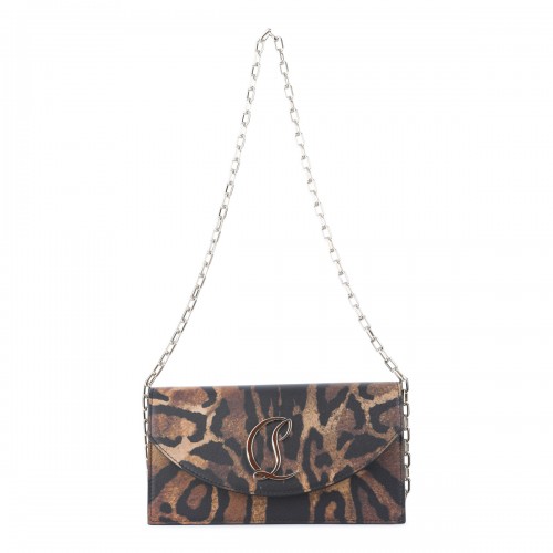 LEOPARD LEATHER LOUBI54 CLUTCH
