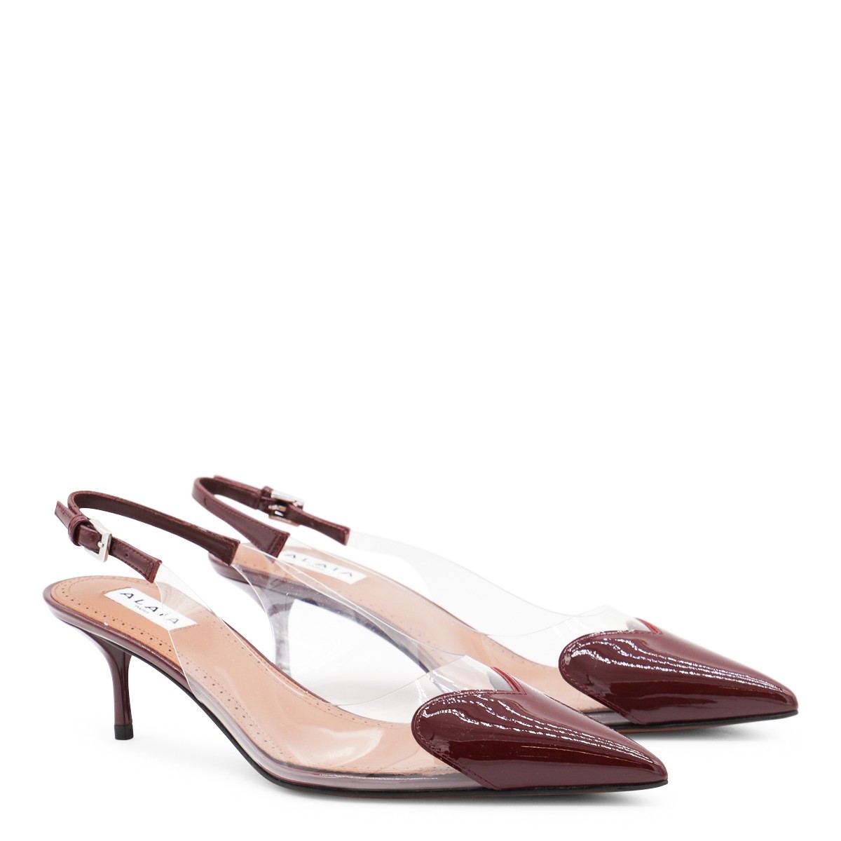 DARK RED LEATHER PUMPS DARK RED LEATHER PUMPS
