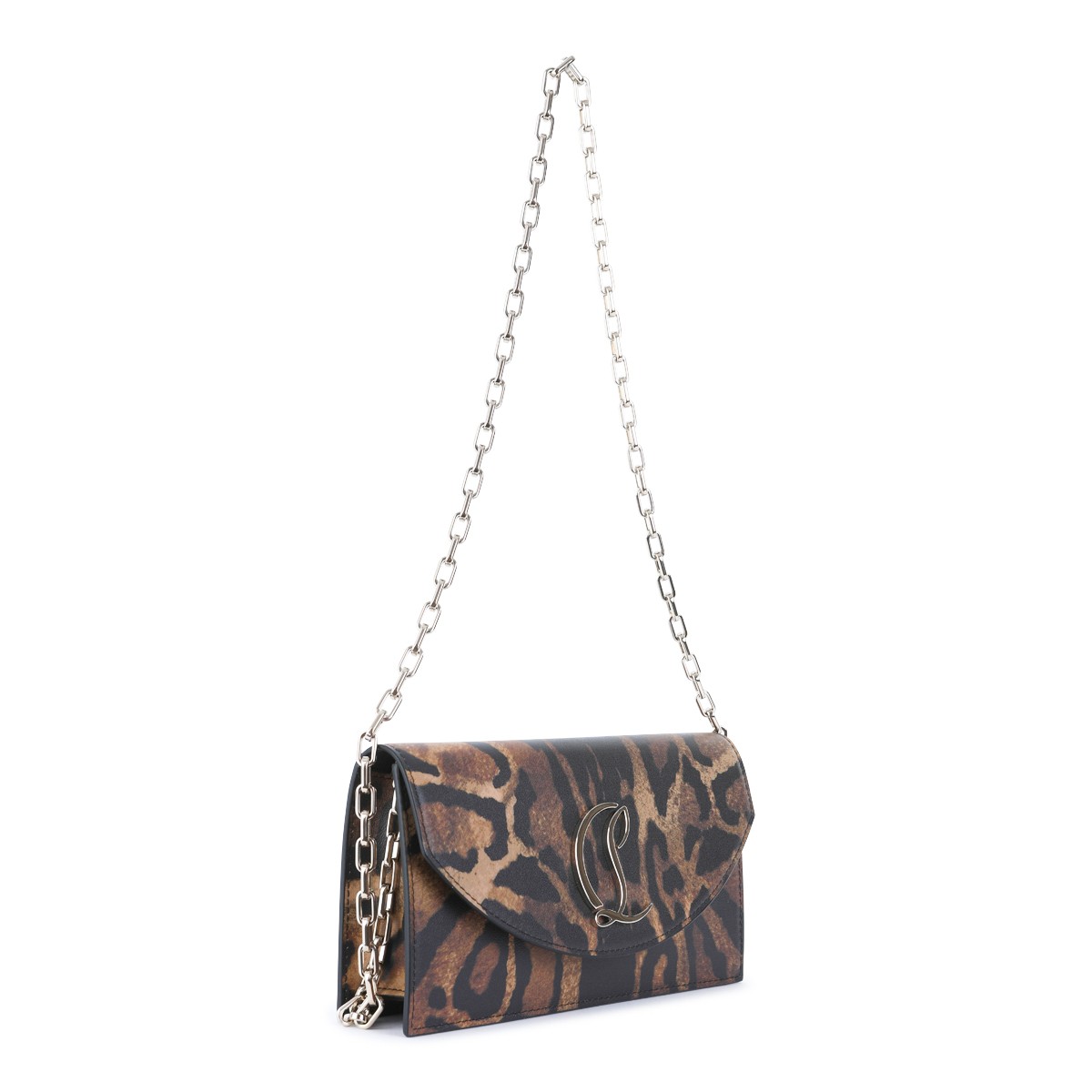LEOPARD LEATHER LOUBI54 CLUTCH
