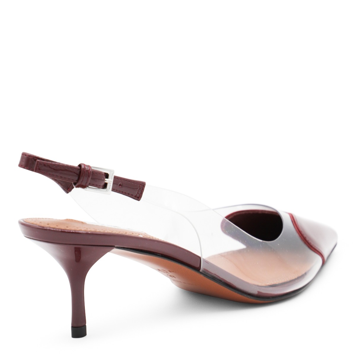 DARK RED LEATHER PUMPS DARK RED LEATHER PUMPS