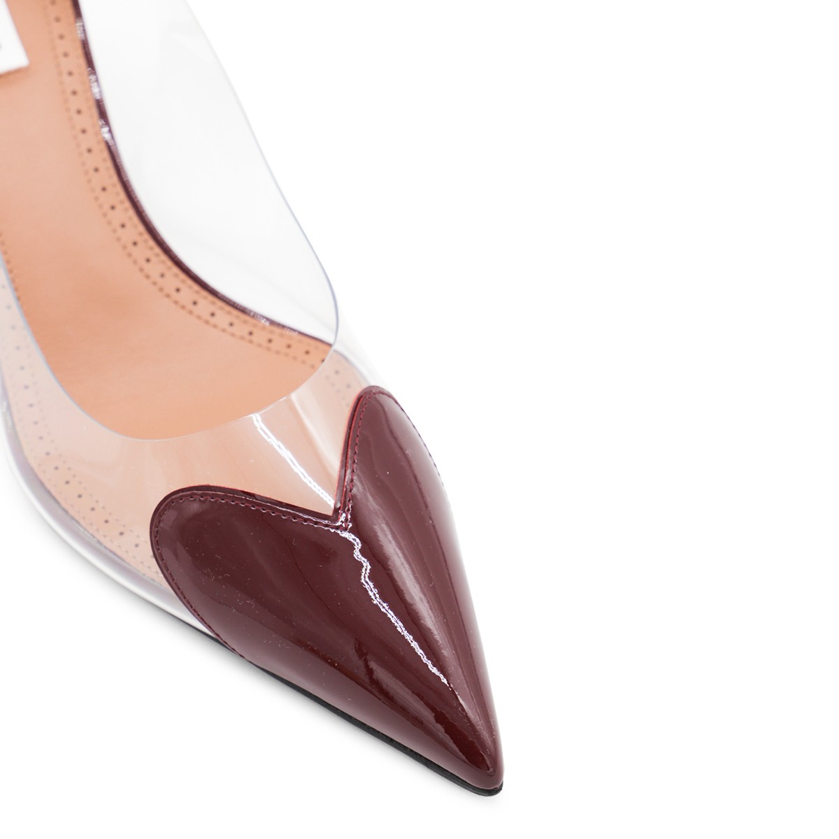 DARK RED LEATHER PUMPS DARK RED LEATHER PUMPS