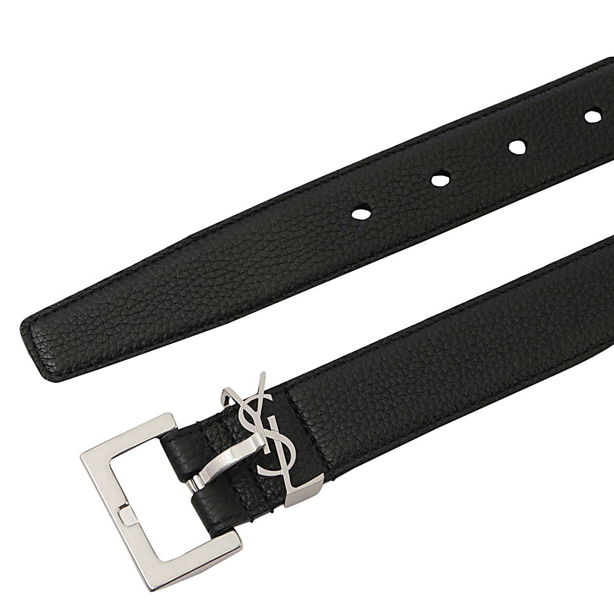 BLACK LEATHER CASSANDRE BELT BLACK LEATHER CASSANDRE BELT