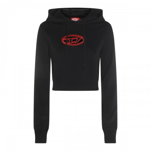 BLACK COTTON F-SLIMMY SWEATSHIRT