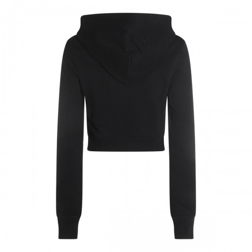 BLACK COTTON F-SLIMMY SWEATSHIRT