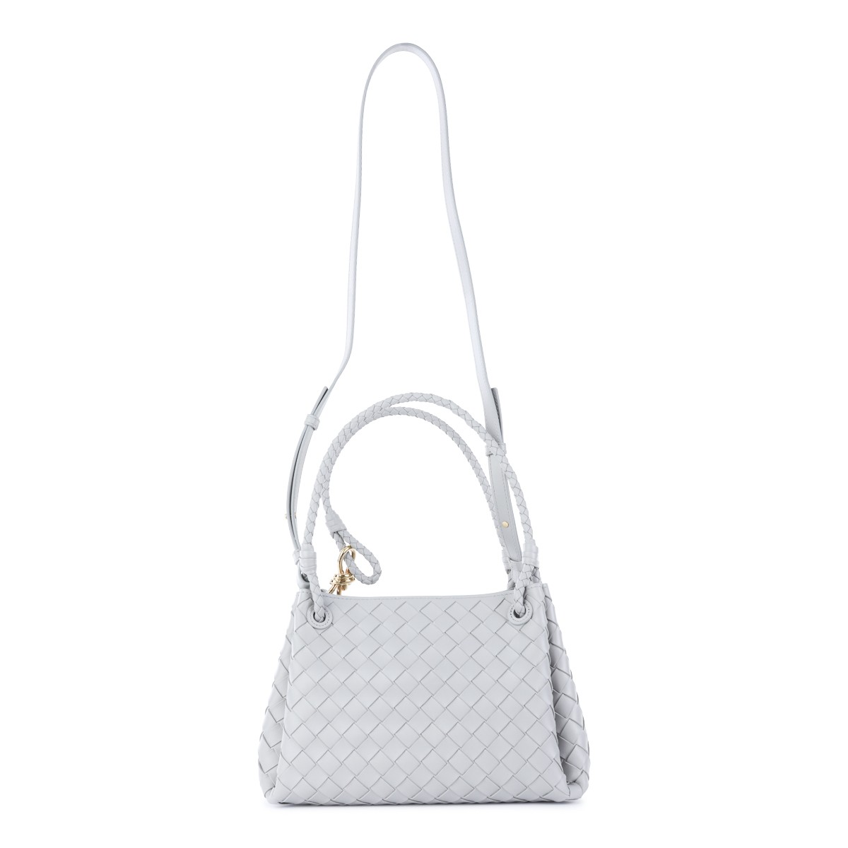 LIGHT GREY LEATHER MEDIUM PARACHUTE...