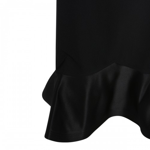 BLACK WOOL SKIRT