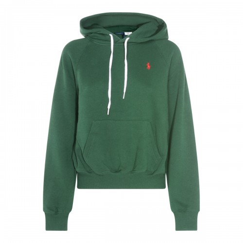 GREEN COTTON SWEATSHIRT