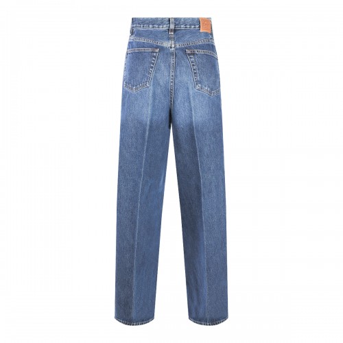 DARK BLUE COTTON L.32 JEANS