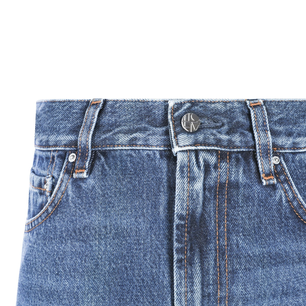 DARK BLUE COTTON L.32 JEANS