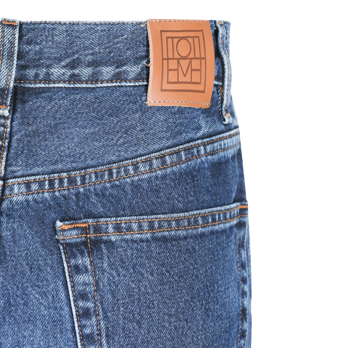 DARK BLUE COTTON L.32 JEANS