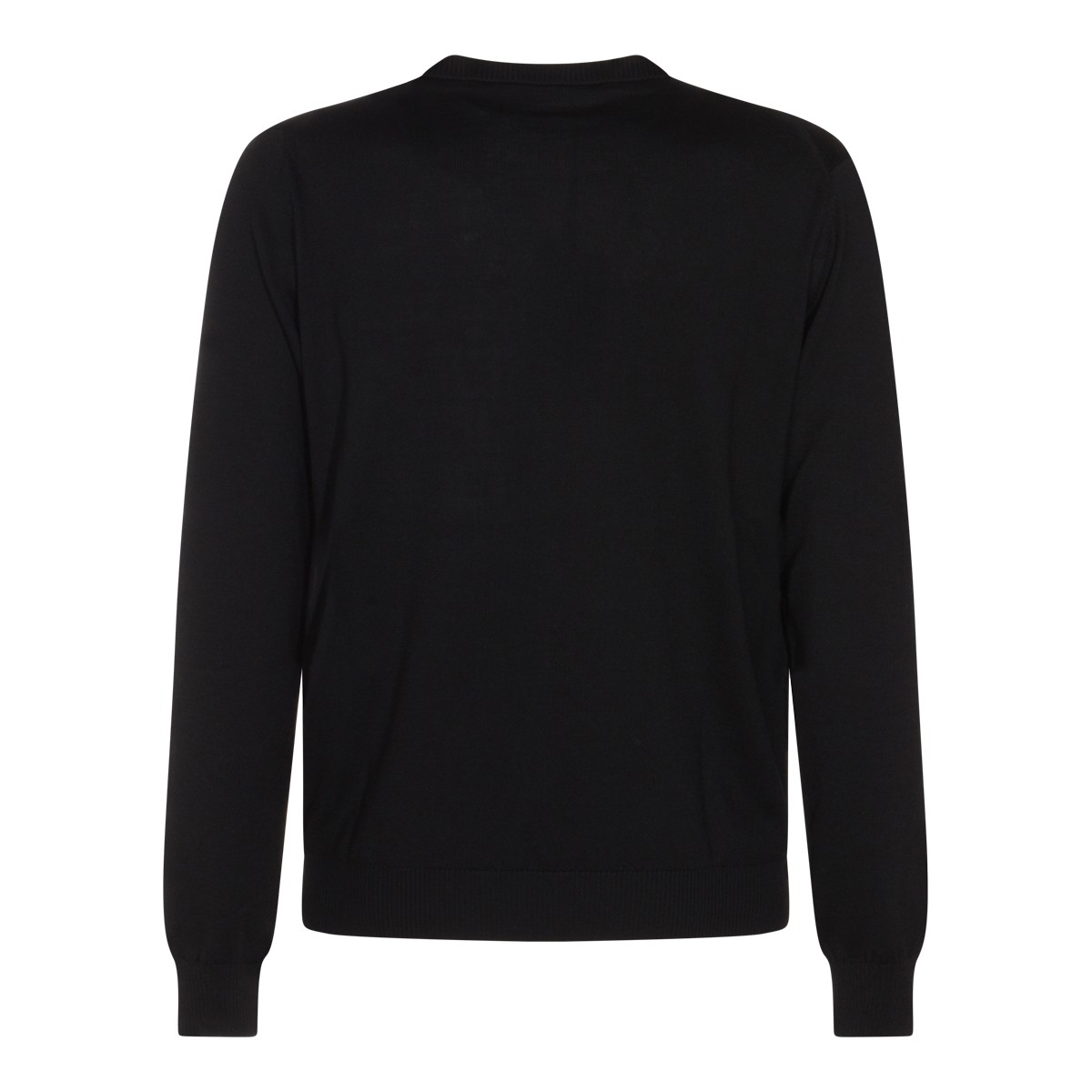 BLACK WOOL KNITWEAR