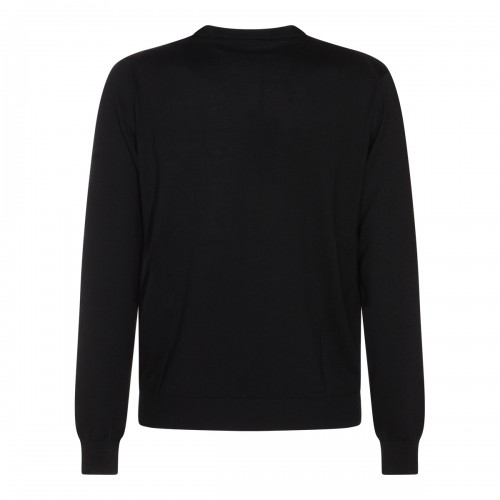 BLACK WOOL KNITWEAR