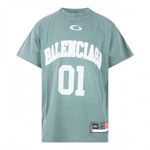 GREEN COTTON T-SHIRT