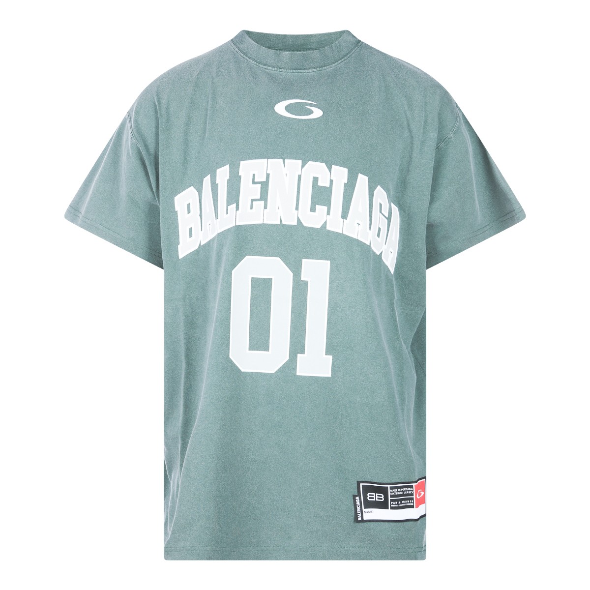 GREEN COTTON T-SHIRT