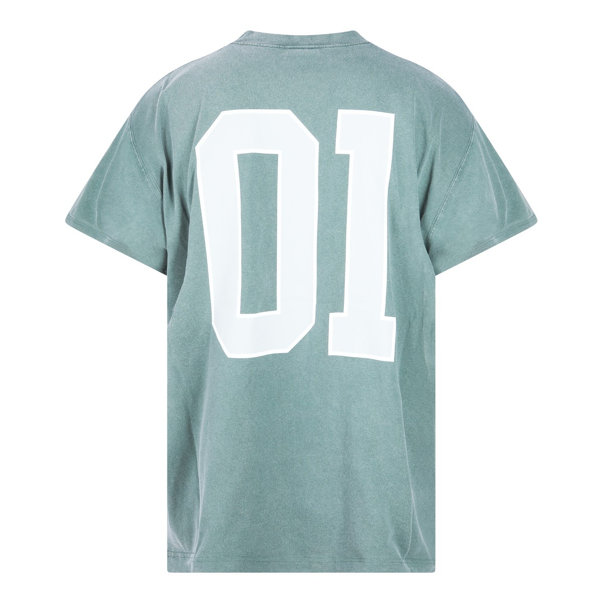 GREEN COTTON T-SHIRT