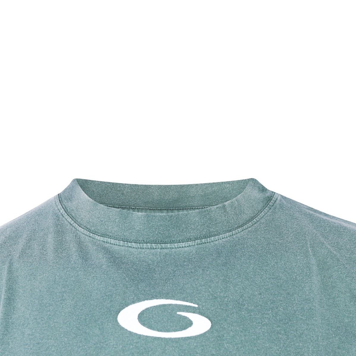 GREEN COTTON T-SHIRT