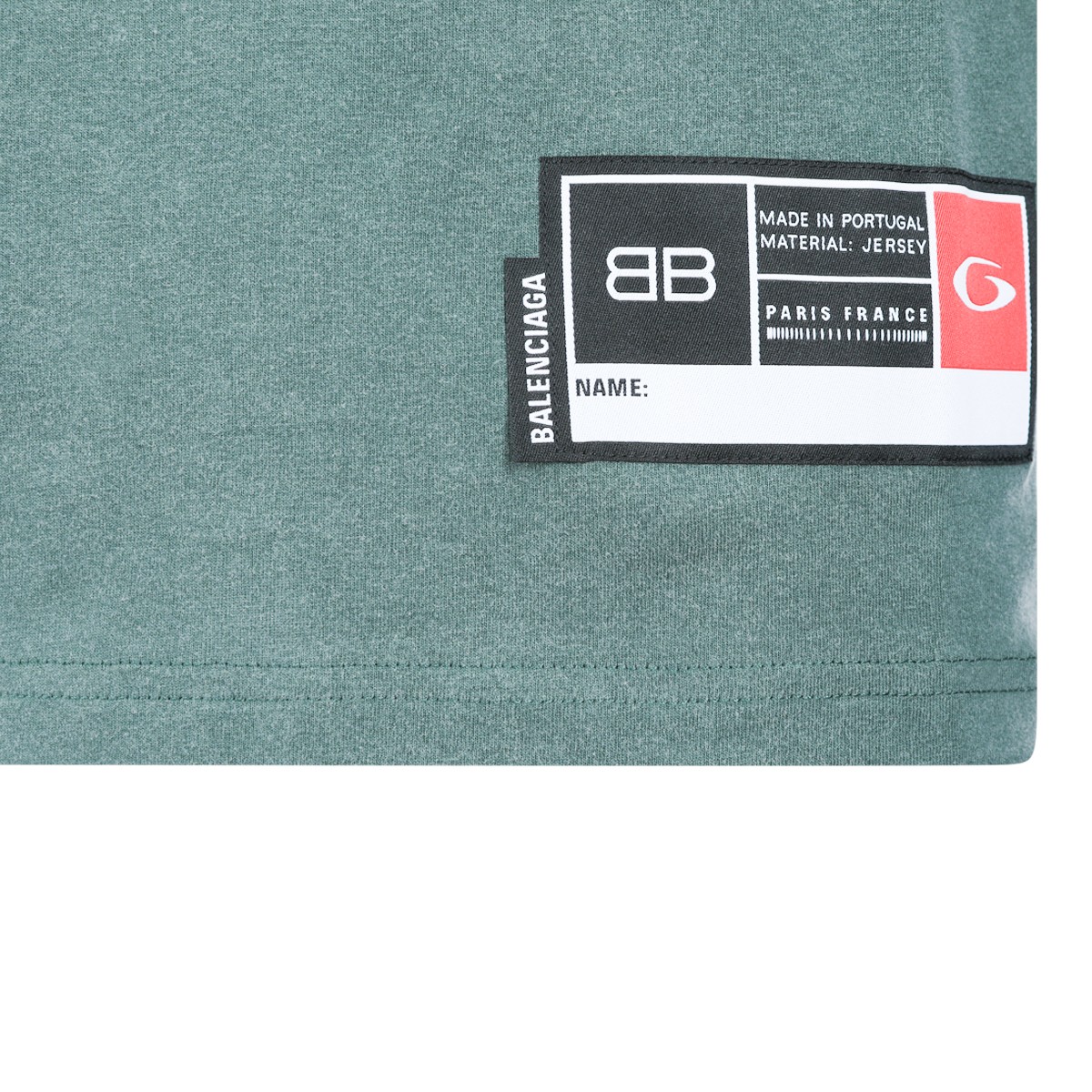 GREEN COTTON T-SHIRT