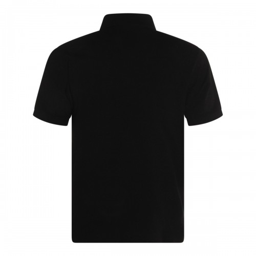 BLACK COTTON POLO SHIRT