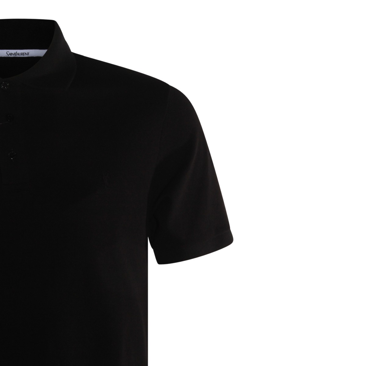 BLACK COTTON POLO SHIRT BLACK COTTON POLO SHIRT
